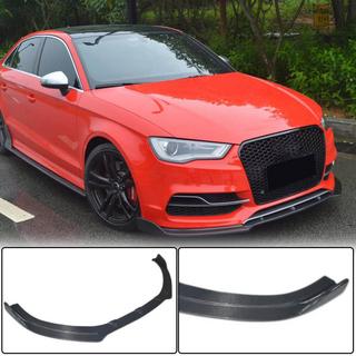 Dokładka przedniego zderzaka Lip V3 (do S-Line Sedan 2012-2016, Carbon) Audi A3 2012-2020 zdjęcia 1