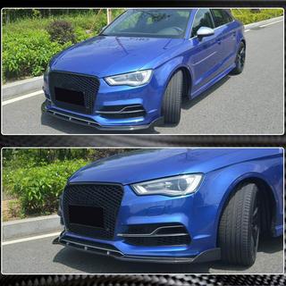 Dokładka przedniego zderzaka Lip V3 (do S-Line Sedan 2012-2016, Carbon) Audi A3 2012-2020 zdjęcia 3