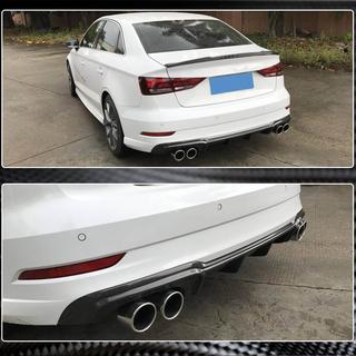 Dyfuzor tylnego zderzaka V4 (do S-Line Sedan 2017-2020, Carbon) Audi A3 2012-2020 zdjęcia 3