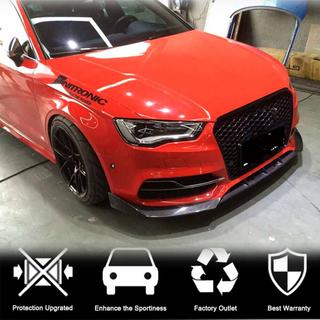 Dokładka przedniego zderzaka Lip V2 (do S-Line Sedan 2012-2016, Carbon) Audi A3 2012-2020 zdjęcia 2