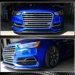 Dokładka przedniego zderzaka Lip V1 (do S-Line Sedan 2012-2016, Carbon) Audi A3 2012-2020 zdjęcia 4