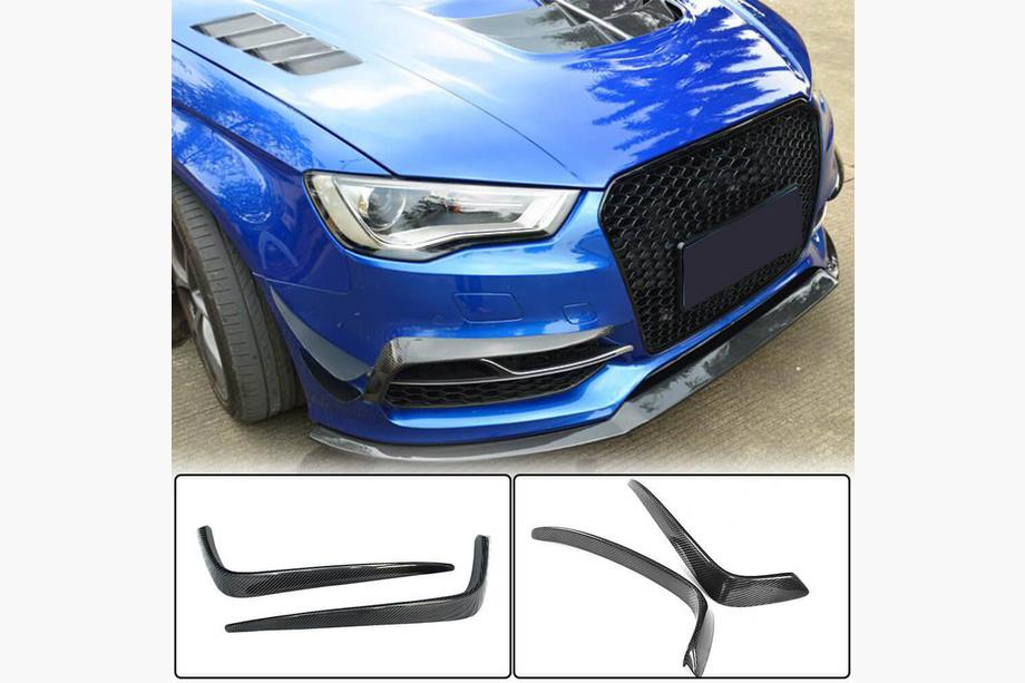 Audi A3 2012-2020 Nakładki na halogeny (do S-Line Sedan 2012-2016, Carbon) Image