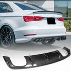 Audi A3 2012-2020 Dyfuzor tylnego zderzaka V2 (do S-Line Sedan 2012-2016, Carbon) zdjęcia 1