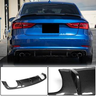 Dyfuzor tylnego zderzaka V2 (do S-Line Sedan 2012-2016, Carbon) Audi A3 2012-2020 zdjęcia 2