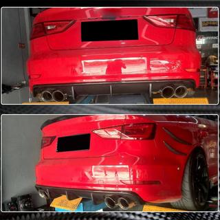 Dyfuzor tylnego zderzaka V2 (do S-Line Sedan 2012-2016, Carbon) Audi A3 2012-2020 zdjęcia 4