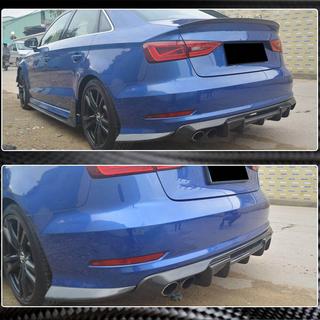 Dyfuzor tylnego zderzaka V1 (do S-Line Sedan 2012-2016, Carbon) Audi A3 2012-2020 zdjęcia 3