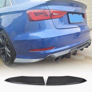 Dokładki tylnego zderzaka Flap (do S-Line Sedan 2012-2016, karbon) Audi A3 2012-2020 zdjęcia 1