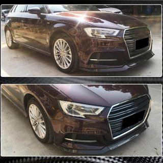 Nakładka Zderzaka Przedniego Lip V1 (do S-Line 2017-2020 HB, Carbon) Audi A3 2012-2020 zdjęcia 3