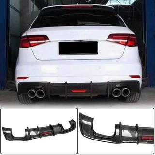 Dyfuzor tylnego zderzaka V1 do S-Line HB 2017-2020, Carbon Audi A3 2012-2020 zdjęcia 1