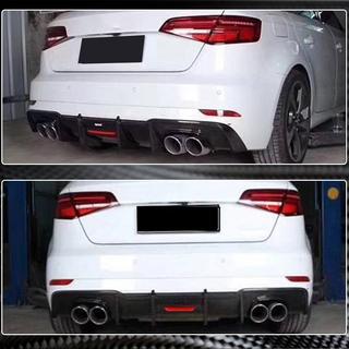 Dyfuzor tylnego zderzaka V1 do S-Line HB 2017-2020, Carbon Audi A3 2012-2020 zdjęcia 3