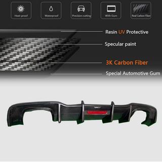 Dyfuzor tylnego zderzaka V1 do S-Line HB 2017-2020, Carbon Audi A3 2012-2020 zdjęcia 4