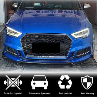 Dokładka przedniego zderzaka Lip V4 (do S-Line Sedan 2017-2020, Carbon) Audi A3 2012-2020 zdjęcia 2