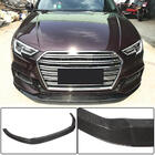 Audi A3 2012-2020 Dokładka przedniego zderzaka Lip V3 (do S-Line Sedan 2017-2020, Carbon) zdjęcia 1