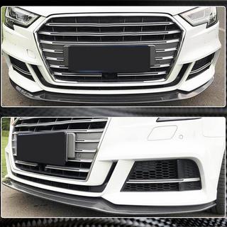 Dokładka przedniego zderzaka Lip V3 (do S-Line Sedan 2017-2020, Carbon) Audi A3 2012-2020 zdjęcia 3