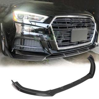 Dokładka przedniego zderzaka Lip V1 (do S-Line 2017-2020 Sedan, Carbon) Audi A3 2012-2020 zdjęcia 1