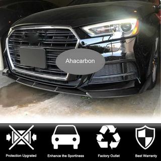 Dokładka przedniego zderzaka Lip V1 (do S-Line 2017-2020 Sedan, Carbon) Audi A3 2012-2020 zdjęcia 4