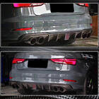 Audi A3 2012-2020 Dyfuzor tylnego zderzaka V2 (do S-Line Sedan 2017-2020, Carbon) zdjęcia 4