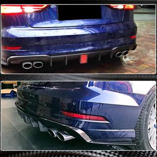 Dyfuzor tylnego zderzaka V2 (do S-Line Sedan 2017-2020, Carbon) Audi A3 2012-2020 zdjęcia 3