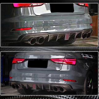 Dyfuzor tylnego zderzaka V2 (do S-Line Sedan 2017-2020, Carbon) Audi A3 2012-2020 zdjęcia 4