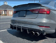 Audi A3 2012-2020 Dyfuzor tylnego zderzaka V1 (do S-Line Sedan 2017-2020, Carbon) zdjęcia 2