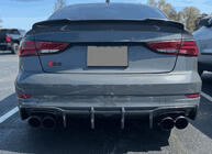 Audi A3 2012-2020 Dyfuzor tylnego zderzaka V1 (do S-Line Sedan 2017-2020, Carbon) zdjęcia 3