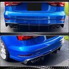 Audi A3 2012-2020 Dyfuzor tylnego zderzaka V1 (do S-Line Sedan 2017-2020, Carbon) zdjęcia 7