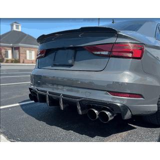 Dyfuzor tylnego zderzaka V1 (do S-Line Sedan 2017-2020, Carbon) Audi A3 2012-2020 zdjęcia 2