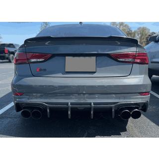 Dyfuzor tylnego zderzaka V1 (do S-Line Sedan 2017-2020, Carbon) Audi A3 2012-2020 zdjęcia 3
