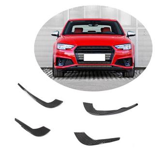 Dokładki przedniego zderzaka V3 (do S-Line Sedan 2015-2019, Carbon) zdjęcia 1