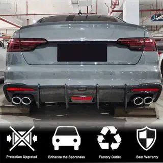 Dyfuzor Tylnego Zderzaka V3 (do S-Line, Carbon) zdjęcia 2