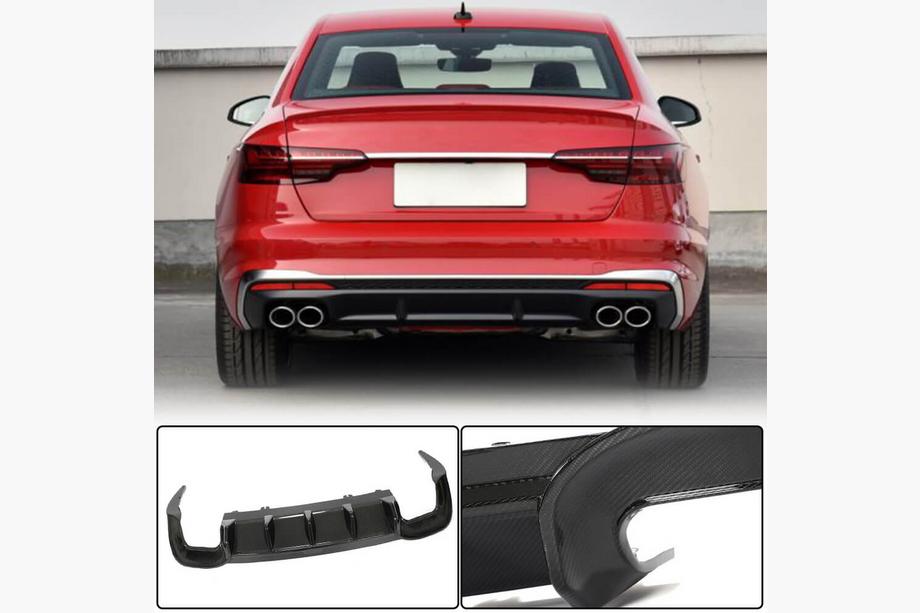 Audi A4 B10 2024- Dyfuzor Tylnego Zderzaka V2 (do S-Line, Carbon) Image