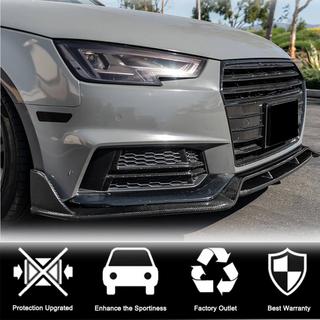 Dokładka przedniego zderzaka Lip V2 (do S-Line Sedan 2015-2019, Carbon) zdjęcia 3