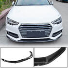 Audi A4 B9 2015-2024 Dokładka (lip) przedniego zderzaka Lip V4 (do S-Line Sedan 2015-2019, Carbon) zdjęcia 1