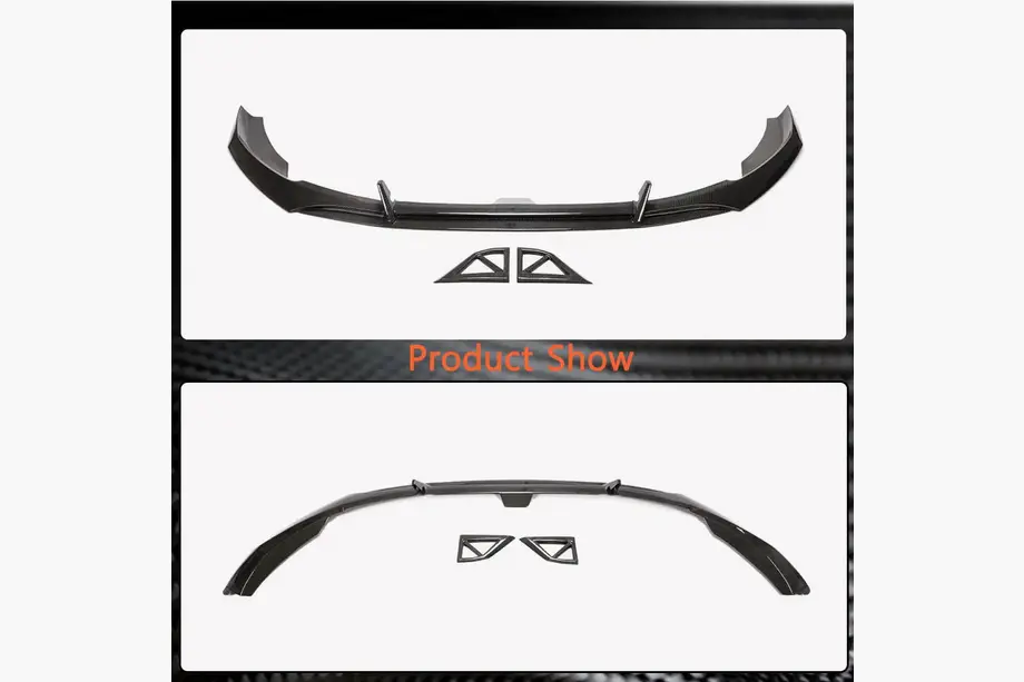 Dokładka przedniego zderzaka Lip (do S-Line Sedan 2019-2024, Carbon) zdjęcia 4