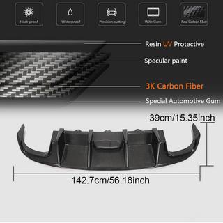 Dyfuzor tylnego zderzaka V1 (do S4 2009-2012, Carbon) zdjęcia 3