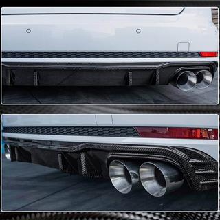 Dyfuzor tylnego zderzaka V2 (do S-Line Sedan 2015-2019, Carbon) zdjęcia 4