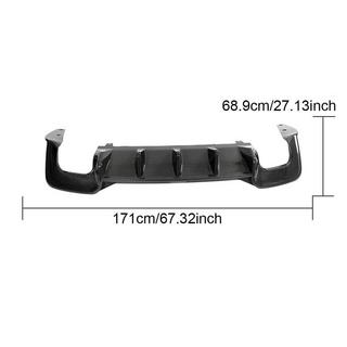 Dyfuzor tylnego zderzaka V2 (do S-Line 2021-2025, Carbon) zdjęcia 3