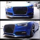 Audi A5 2007-2015 Nakładka na przedni zderzak Lip V1 do S-Line 2012-2015, Carbon zdjęcia 4