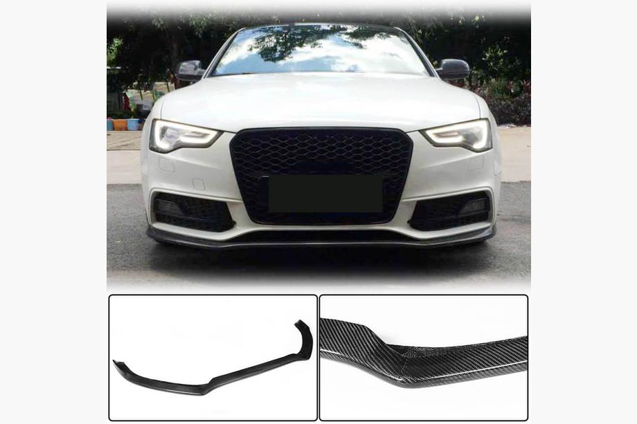 Audi A5 2007-2015 Nakładka na przedni zderzak Lip V1 do S-Line 2012-2015, Carbon Image