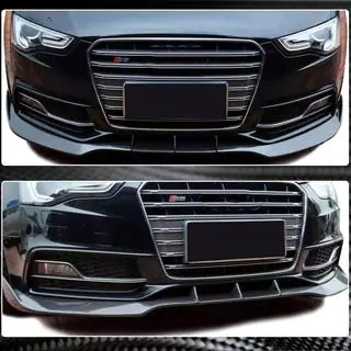 Nakładka na Zderzak Przedni Lip V3 do S-Line 2012-2015 Carbon zdjęcia 3