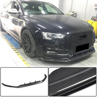 Nakładka na przedni zderzak Lip V4 (do S-Line 2012-2015, Carbon) Audi A5 2007-2015 zdjęcia 1