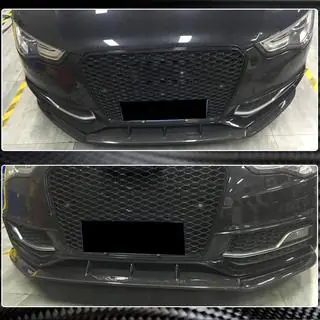Nakładka na przedni zderzak Lip V4 (do S-Line 2012-2015, Carbon) zdjęcia 3