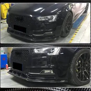 Nakładka na przedni zderzak Lip V4 (do S-Line 2012-2015, Carbon) zdjęcia 4