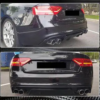 Dyfuzor tylnego zderzaka V2 (do S-Line 2012-2015, Carbon) zdjęcia 4