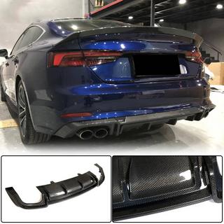 Dyfuzor tylnego zderzaka V2 (do S-Line 2016-2020, Carbon) zdjęcia 2