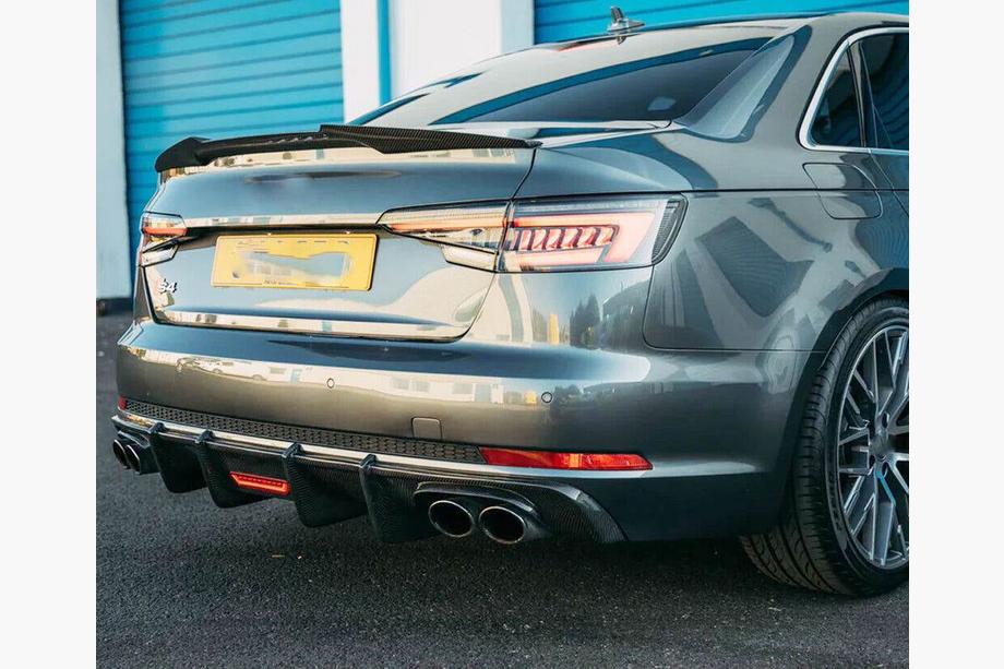 Audi A5 2016-2025 Dyfuzor Tylnego Zderzaka V1 (do S-Line 2016-2020, Carbon) Zdjęcia 8
