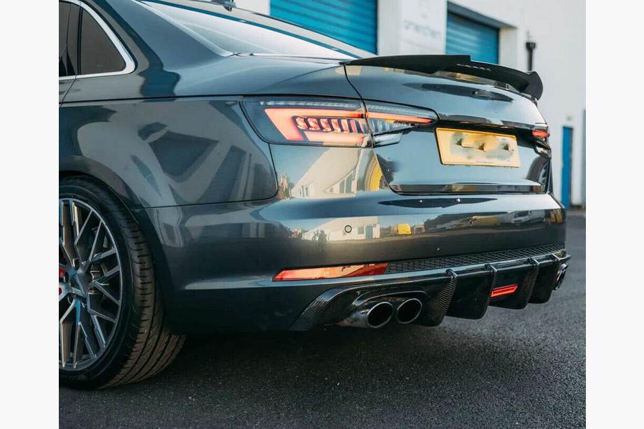 Audi A5 2016-2025 Dyfuzor Tylnego Zderzaka V1 (do S-Line 2016-2020, Carbon) Zdjęcia 9