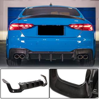 Dyfuzor tylnego zderzaka V1 (do S-Line 2021-2025, Carbon) zdjęcia 1