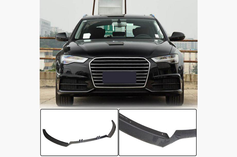 Audi A6 C7 2011-2017 Nakładka Zderzaka Przedniego Lip Carbon V2 do S-Line 2014-2018 Image