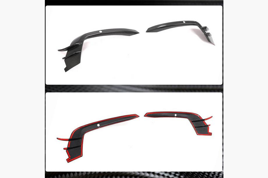 Audi A6 C7 2011-2017 Nakładki na światła przeciwmgielne Carbon (do S-Line 2014-2018) Zdjęcia 3